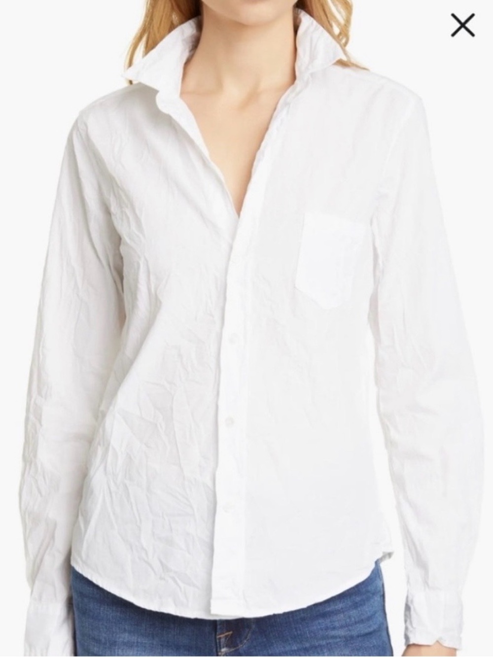Frank & Eileen "Barry" XL White Button-Down Shirt Women